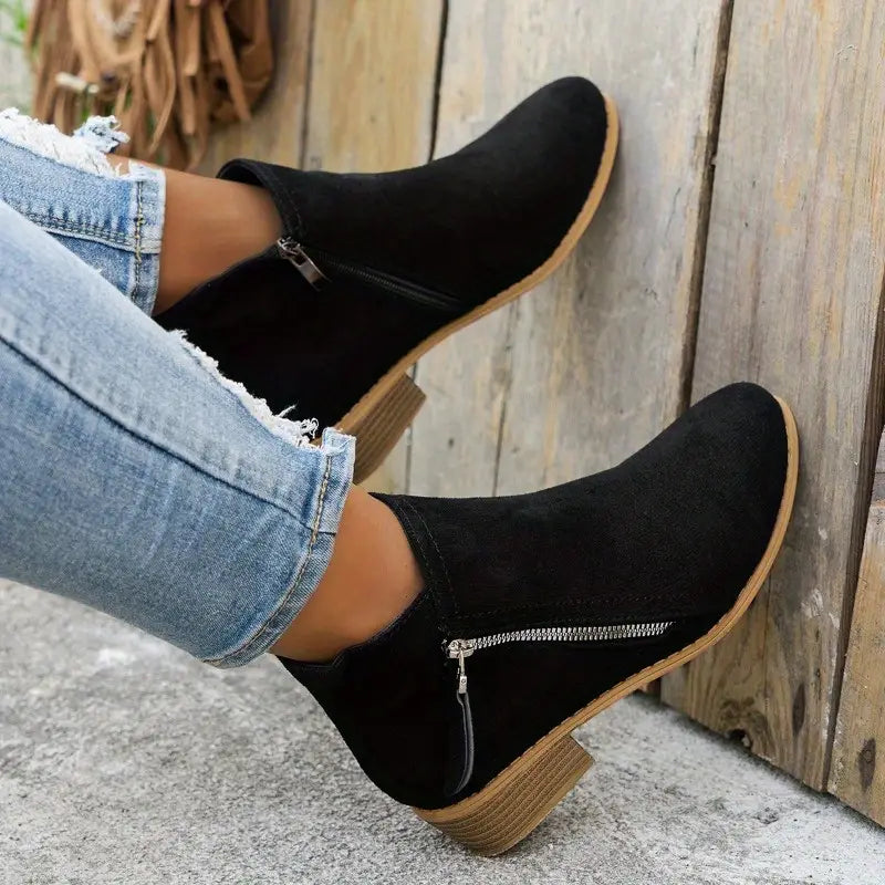 Claire - Suede Ankle Boots